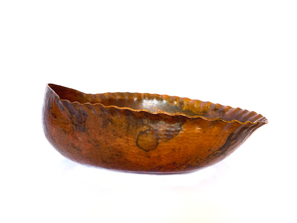 ナンバンオキナエビス6cm!! Oval Vessel Bathroom Copper Sink - 18 x 14 x 6