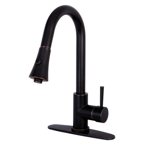 Pull - Down Kitchen Faucet in Naple Bronze - KFLS8726DL - Artesano Copper Sinks