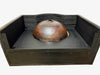 Wall Mounted Bathroom sink with integrated 14 x 5.5" Round Sink, 6" Apron front and 24" Back Wall in Cafe Viejo - VS083CV - 6