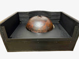 Wall Mounted Bathroom sink with integrated 14 x 5.5" Round Sink, 6" Apron front and 24" Back Wall in Cafe Viejo - VS083CV - 6