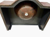 Wall Mounted Bathroom sink with integrated 14 x 5.5" Round Sink, 6" Apron front and 24" Back Wall in Cafe Viejo - VS083CV - 6