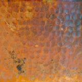 SIESTA SMALL in Natural - BT002NAS - Drop in Rectangular Copper Bathtub 60 x 28 x 22.5"