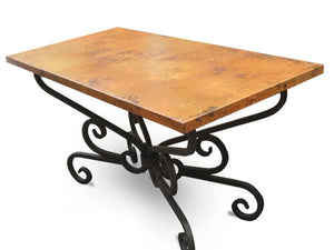MTO - Dining copper table - www.artesanocoppersinks.com