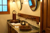 CLAUDEL in Cafe Viejo - VS012CV - Round Vessel Bathroom Copper Sink - 16 x 6" - Double Wall - www.artesanocoppersinks.com