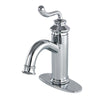 Single Hole Bathroom Faucet in Polish Chrome - BFFS5411RL - Artesano Copper Sinks