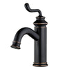 Single Hole Bathroom Faucet in Naples Bronze - BFFS5416RL - Artesano Copper Sinks