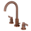 Two-Handle 3-Hole Deck Mounted Widespread Bathroom Faucet in Antiqued Copper - BFFSC892NDLAC