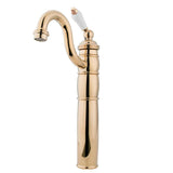 Vessel Bathroom Faucet in Polish Brass - BFKB1422PL - Artesano Copper Sinks