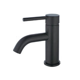 Single Hole Bathroom Faucet in Matte Black - BFLS8220DL - Artesano Copper Sinks