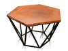 MTO - Hexagonal copper table - www.artesanocoppersinks.com