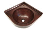 MTO - Corner copper sink - www.artesanocoppersinks.com