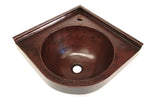 MTO - Corner copper sink - www.artesanocoppersinks.com