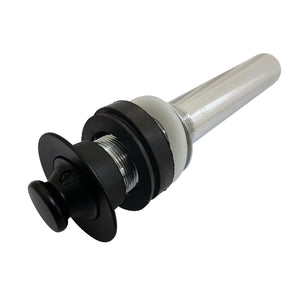 Lift and Turn Bathroom Drain in Matte Black 1.5"- DR300MB