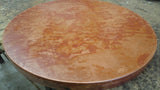 MTO - Round table top in NATURAL - www.artesanocoppersinks.com