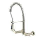 Wall Mount Kitchen Faucet in Brushed Nickel - KFGS8188DL - Artesano Copper Sinks
