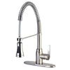 Pre- Rinse Kitchen Faucet  in Brushed Nickel - KFGSY8878CTL - Artesano Copper Sinks