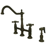Bridge Kitchen Faucet  in Oil Rubbed Bronze - KFKS1275AXBS - Artesano Copper Sinks