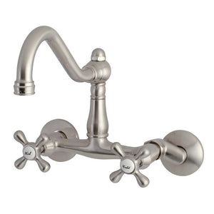 Wall Mount Kitchen Faucet in Brushed Nickel - KFKS3228AX - Artesano Copper Sinks