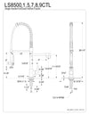 Pre- Rinse Kitchen Faucet in Matte Black - KFLS8500CTL - Artesano Copper Sinks