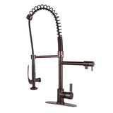 Pre- Rinse  Kitchen Faucet in Oil Rubbed Bronze - KFLS8505CTL - Artesano Copper Sinks