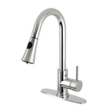 Pull - Down Kitchen Faucet in Polished Chrome - KFLS8721DL - Artesano Copper Sinks
