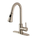 Pull - Down Kitchen Faucet in Brushed Nickel - KFLS8728DL - Artesano Copper Sinks
