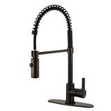 Pre- Rinse  Kitchen Faucet in Oil Rubbed Bronze - KFLS8775CTL - Artesano Copper Sinks