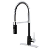 Pre- Rinse  Kitchen Faucet in Matte Black and Chrome - KFLS8777DL - Artesano Copper Sinks