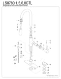 Single Handle Pull - Down Kitchen Faucet in Matte Black - KFLS8780CTL - Artesano Copper Sinks