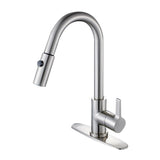 Single Handle Pull - Down Kitchen Faucet in Brushed Nickel - KFLS8788CTL - Artesano Copper Sinks