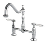 Bridge Kitchen Faucet 8" Centerset in Polished Chrome - KFKS1171BPL - Artesano Copper Sinks