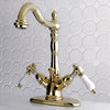 Single Hole Bathroom Faucet in Polish Brass - BFKS1432BPL - Artesano Copper Sinks