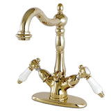 Single Hole Bathroom Faucet in Polish Brass - BFKS1432BPL - Artesano Copper Sinks