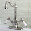 Single Hole Bathroom Faucet in Brushed Nickel - BFKS1438BPL - Artesano Copper Sinks