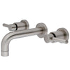 Wall Mount Bathroom Faucet in Brushed Nickel - BFKS8128DL - Artesano Copper Sinks