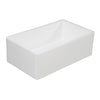 Solid Surface White Stone Apron Front Farmhouse Single Bowl Kitchen Sink 30 x 18 x 10"- KSGKFA301810BC - Artesano Copper Sinks