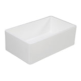 Solid Surface White Stone Apron Front Farmhouse Single Bowl Kitchen Sink 33 x 18 x 10"- KSGKFA331810BC - Artesano Copper Sinks