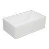 Solid Surface White Stone Apron Front Farmhouse Single Bowl Kitchen Sink 36 x 18 x 10" with Apron Design - KSGKFA361810DS - Artesano Copper Sinks