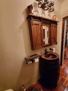 LUNA MAYA SMALL in Cafe Viejo - BS013CV - Oval Undermount Bath Copper Sink with Flat Back and Flat Rim - 16 x 10 x 5"