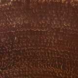 Copper Tile - 4 x 4 x 0.25" - TI030SC in SANDED COPPER finish (Plain). - www.artesanocoppersinks.com
