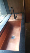 MTO - Kitchen Sink in WC with smooth finish - www.artesanocoppersinks.com