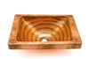 DOISNEAU in Fuego - VS013FU - Rectangular Raised Profile Bathroom Copper Sink with 2" Apron - 20 x 14 x 6" - Gauge 16 - Artesano Copper Sinks