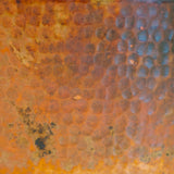 RECTANGULAR  Undermount Bathroom Copper Sink in Polished Copper with 1" Flat Rim - 26 x 13 x 6" - VS054PC - www.artesanocoppersinks.com